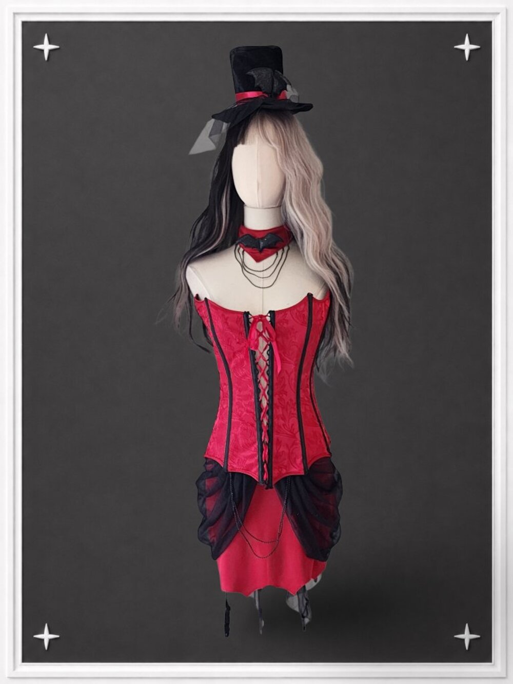 "Love Bite" Red/Black Vampire Costume Set by Leg Avenue | Size S | NWOT
